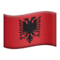 Albania emoji on Apple